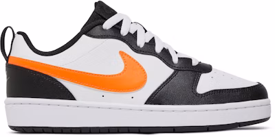 (Grade School) Nike Court Borough Low 2 'White Black Orange' BQ5448-115 (Grade School) Nike Court Borough Low 2 'White Black Orange' BQ5448-115