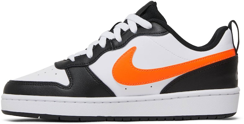 (SD) Nike Court Borough Low 2 'Putih Hitam Oranye' BQ5448-115 Lookbook (SD) Nike Court Borough Low 2 'Putih Hitam Oranye' BQ5448-115