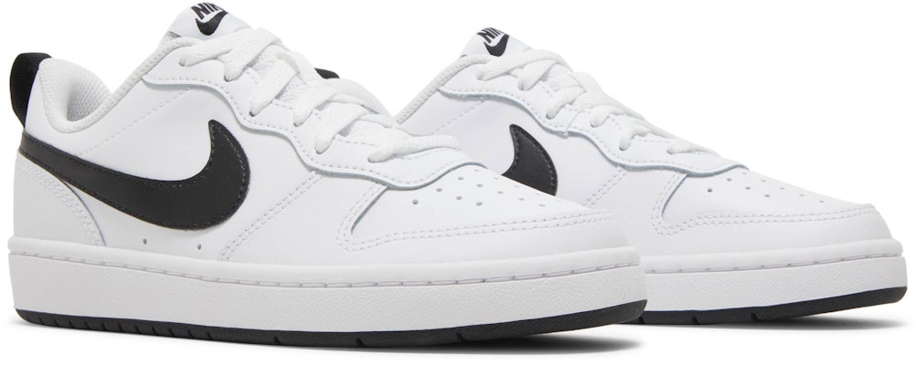 (Grade School) Nike Court Borough Low 2 'White Black' BQ5448-104 Cheap (Grade School) Nike Court Borough Low 2 'White Black' BQ5448-104