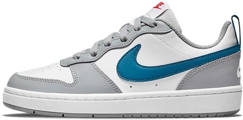 (Grade School) Nike Court Borough Low 2 'White Light Smoke Grey Marina' BQ5448-117 Buy (Grade School) Nike Court Borough Low 2 'White Light Smoke Grey Marina' BQ5448-117