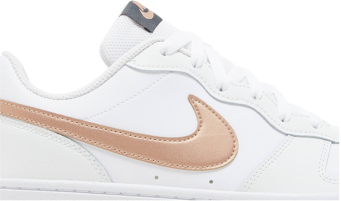 Grade School Nike Court Borough Low 2 White Metallic Red Bronze