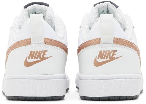 Nike Court Borough Low 2 GS 'Blanco Metálico Rojo Bronce' BQ5448-116 Details for Nike Court Borough Low 2 GS 'Blanco Metálico Rojo Bronce' BQ5448-116