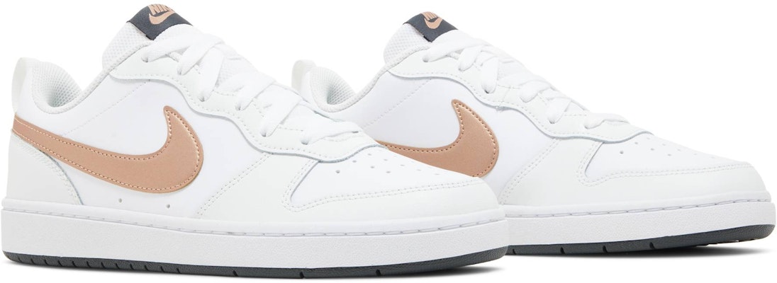 Nike Court Borough Low 2 GS 'Blanco Metálico Rojo Bronce' BQ5448-116 Cheap Nike Court Borough Low 2 GS 'Blanco Metálico Rojo Bronce' BQ5448-116