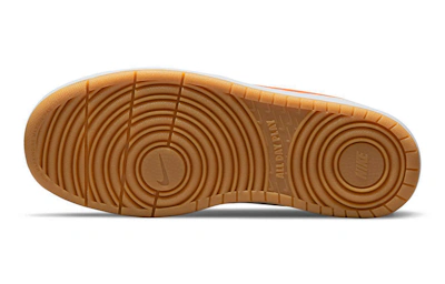 (Grade School) Nike Court Borough Low 2 'White Orange' BQ5448-114