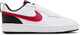 (Sekolah Rendah) Nike Court Borough Low 2 'Putih University Merah' BQ5448-110