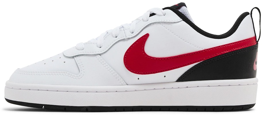 (Grade School) Nike Court Borough Low 2 'White University Red' BQ5448-110 Lookbook (Grade School) Nike Court Borough Low 2 'White University Red' BQ5448-110