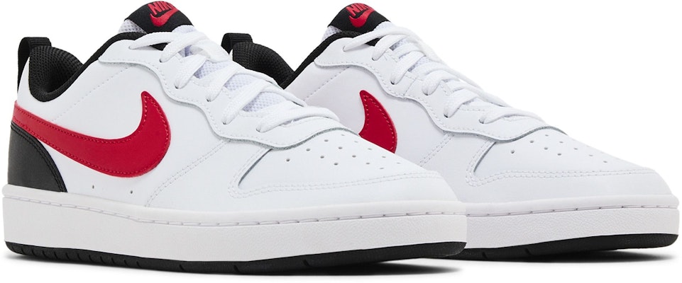 (Grade School) Nike Court Borough Low 2 'White University Red' BQ5448-110 Cheap (Grade School) Nike Court Borough Low 2 'White University Red' BQ5448-110