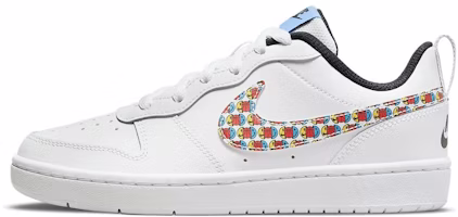 (Grade School) Nike Court Borough Low 2 SE 'Happy Hoops' DM8096-100 (Grade School) Nike Court Borough Low 2 SE 'Happy Hoops' DM8096-100