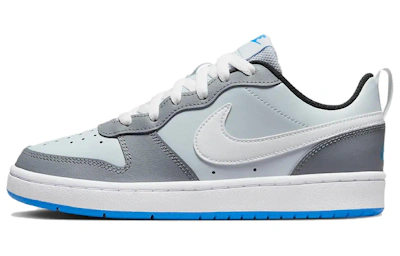 (Grade School) Nike Court Borough Low 2 SE 'Pure Platinum Photo Blue' BQ5448-019