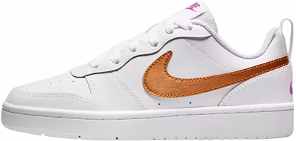(Grade School) Nike Court Borough Low 2 SE 'White Metallic Copper' DQ5979-100 (Grade School) Nike Court Borough Low 2 SE 'White Metallic Copper' DQ5979-100