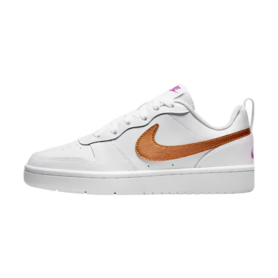 (GS) Nike Court Borough Low 2 SE 'White Metallic Copper'