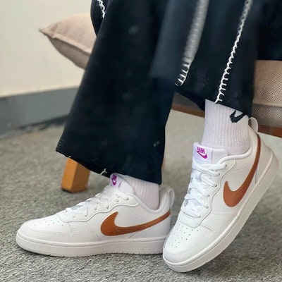 (Grade School) Nike Court Borough Low 2 SE 'White Metallic Copper' DQ5979-100 Shop (Grade School) Nike Court Borough Low 2 SE 'White Metallic Copper' DQ5979-100