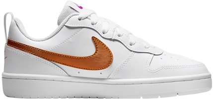 GS ナイキ コート バーロウ LOW 2 SE "ホワイト/メタリックカッパー" DQ5979-100 Sizing GS ナイキ コート バーロウ LOW 2 SE "ホワイト/メタリックカッパー" DQ5979-100