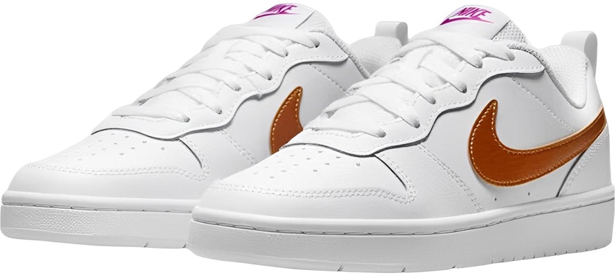 (Grade School) Nike Court Borough Low 2 SE 'White Metallic Copper' DQ5979-100 Cheap (Grade School) Nike Court Borough Low 2 SE 'White Metallic Copper' DQ5979-100