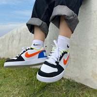 (Niños) Nike Court Borough Low 'Negro Naranja Azul' DV9113-181 Shop (Niños) Nike Court Borough Low 'Negro Naranja Azul' DV9113-181