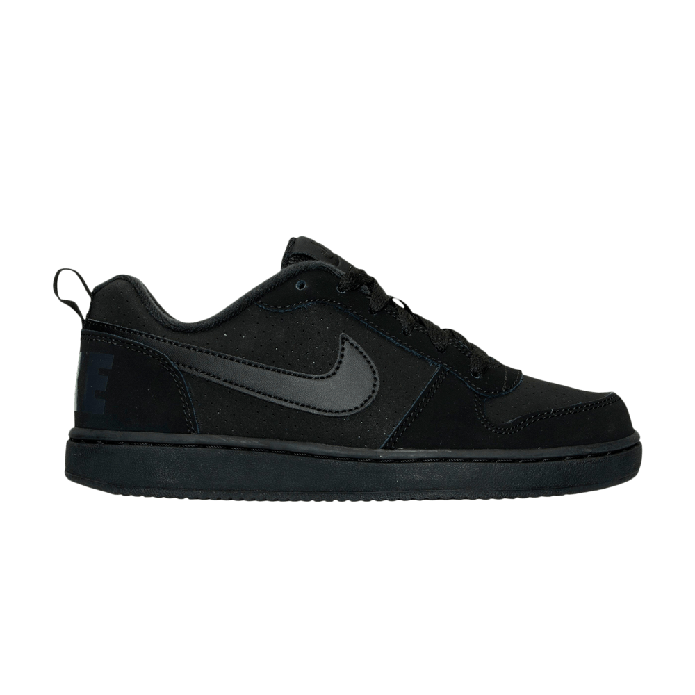 Nike court borough triple black on sale