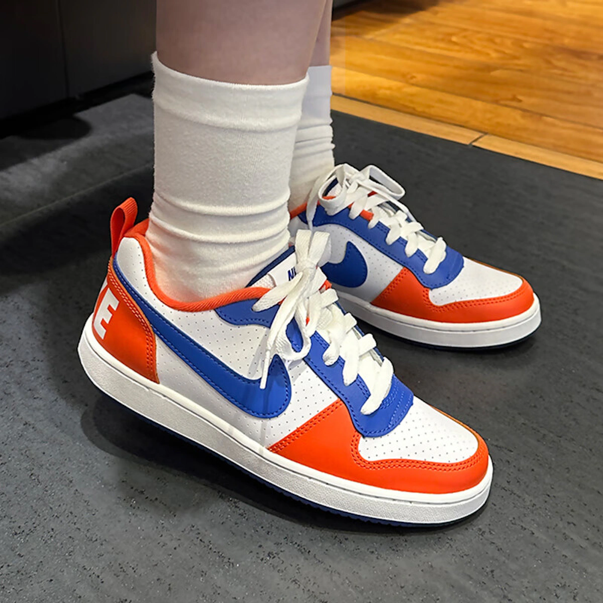 (Grade School) Nike Court Borough Low BG 'Team Orange Hyper Royal' DN4245-141