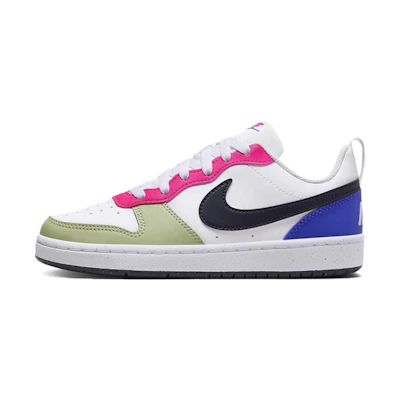 (GS) Nike Court Borough Low Recraft 'Honeydew Pink Ultramarine'