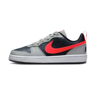 (GS) Nike Court Borough Low Recraft 'Light Smoke Bright Crimson'