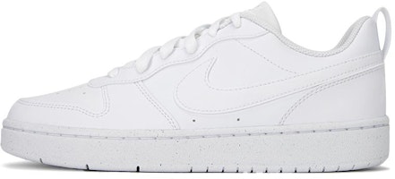 (Grade School) Nike Court Borough Low Recraft 'Triple White' DV5456-106 (Grade School) Nike Court Borough Low Recraft 'Triple White' DV5456-106