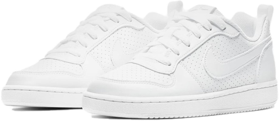 (Grade School) Nike Court Borough Low SL 'Triple White' AV3171-100 Lookbook (Grade School) Nike Court Borough Low SL 'Triple White' AV3171-100