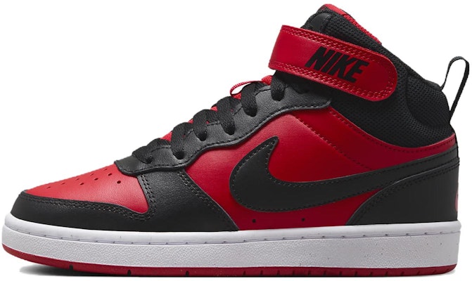 (Grade School) Nike Court Borough Mid 2 'Black University Red' CD7782-602 Buy (Grade School) Nike Court Borough Mid 2 'Black University Red' CD7782-602