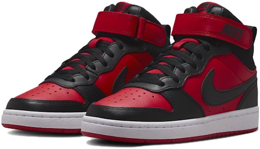 GS ナイキ コート バーロウ MID 2 黒/ユニバーシティレッド CD7782-602 Lookbook GS ナイキ コート バーロウ MID 2 黒/ユニバーシティレッド CD7782-602