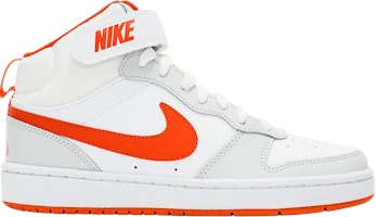 (Grade School) Nike Court Borough Mid 2 'Photon Dust Team Orange' CD7782-008 (Grade School) Nike Court Borough Mid 2 'Photon Dust Team Orange' CD7782-008