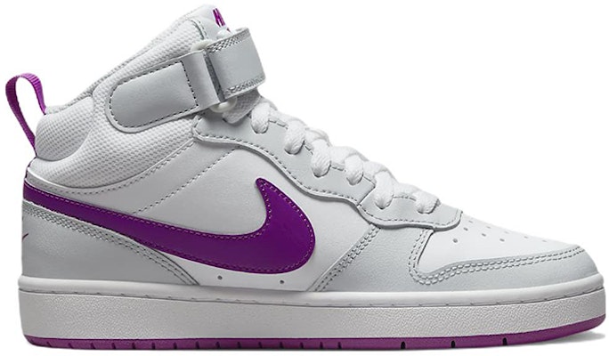 (Sekolah Dasar) Nike Court Borough Mid 2 'Pure Platinum Vivid Purple' CD7782-009 Order (Sekolah Dasar) Nike Court Borough Mid 2 'Pure Platinum Vivid Purple' CD7782-009