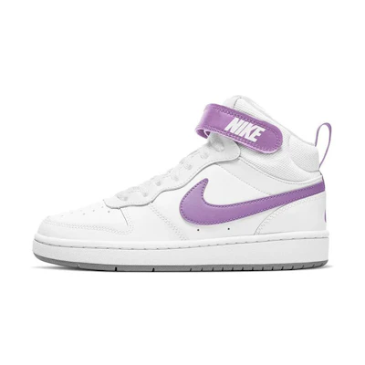 (GS) Nike Court Borough Mid 2 'White Fuchsia Glow'