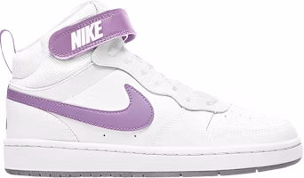 (Grade School) Nike Court Borough Mid 2 'White Fuchsia Glow' CD7782-103 (Grade School) Nike Court Borough Mid 2 'White Fuchsia Glow' CD7782-103