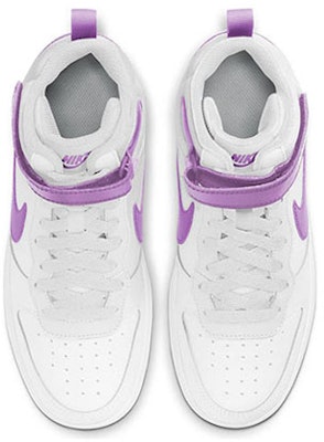(小學) Nike Court Borough Mid 2 '白色 亮紫光' CD7782-103 Shop (小學) Nike Court Borough Mid 2 '白色 亮紫光' CD7782-103