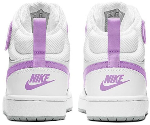 (小學) Nike Court Borough Mid 2 '白色 亮紫光' CD7782-103 Purchase (小學) Nike Court Borough Mid 2 '白色 亮紫光' CD7782-103