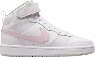 (Grade School) Nike Court Borough Mid 2 'White Pink Foam' CD7782-111 (Grade School) Nike Court Borough Mid 2 'White Pink Foam' CD7782-111