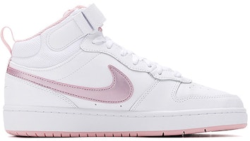 (Sekolah Dasar) Nike Court Borough Mid 2 'Putih Pink Glaze' CD7782-105 Order (Sekolah Dasar) Nike Court Borough Mid 2 'Putih Pink Glaze' CD7782-105