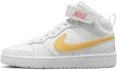 Sizing (Kanak-Kanak) Nike Court Borough Mid 2 'Putih Topaz Emas' CD7782-112