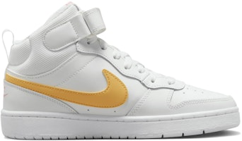 (Nilai Sekolah) Nike Court Borough Mid 2 'Putih Emas Topaz' CD7782-112 Cheap (Nilai Sekolah) Nike Court Borough Mid 2 'Putih Emas Topaz' CD7782-112