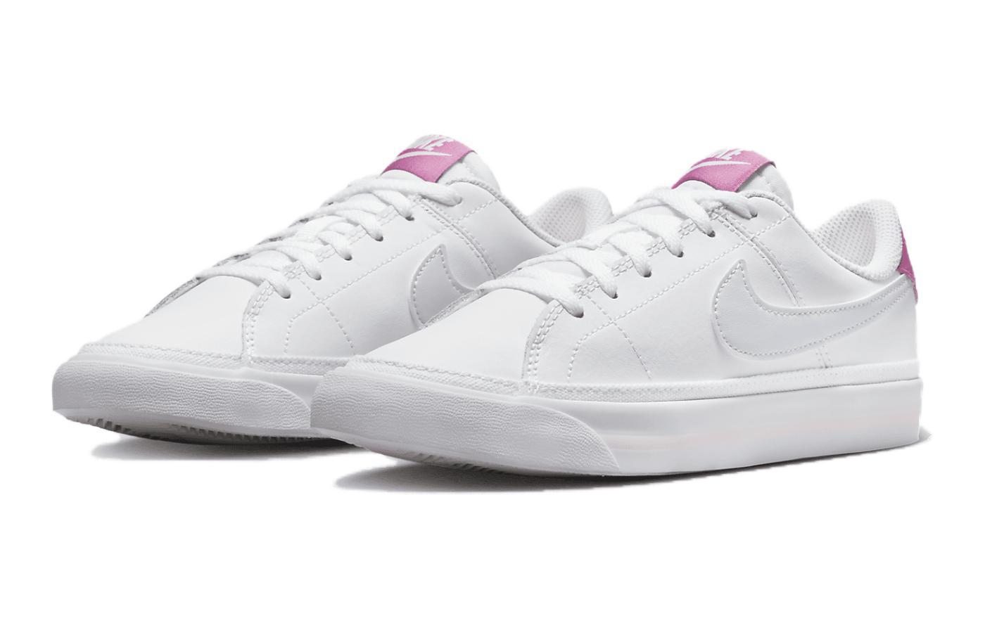 Lookbook (小學) Nike Court Legacy '白色宇宙艷粉' DA5380-116