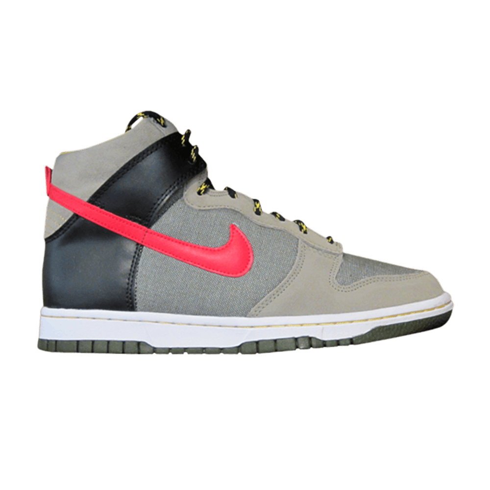 Buy (초등학생) 나이키 덩크 하이 '카고 카키 유니버시티 레드' 308319-301