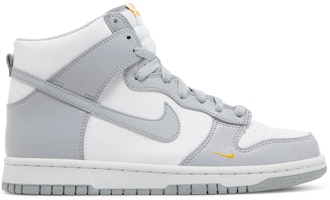 (Grade School) Nike Dunk High Next Nature 'Wolf Grey Marigold' FD9773-001 (Grade School) Nike Dunk High Next Nature 'Wolf Grey Marigold' FD9773-001
