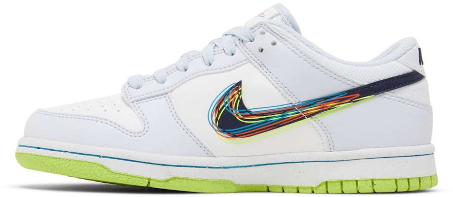 (Grade School) Nike Dunk Low '3D Swoosh' DV3478-100 Lookbook (Grade School) Nike Dunk Low '3D Swoosh' DV3478-100