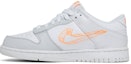 Lookbook (Niños) Nike Dunk Low '3D Swoosh Gris Blanco Naranja' DR0171-100