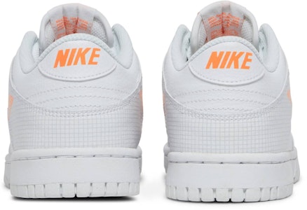 GS ナイキ ダンク LOW "3Dスウッシュ グレー/白/オレンジ" DR0171-100 Details for GS ナイキ ダンク LOW "3Dスウッシュ グレー/白/オレンジ" DR0171-100