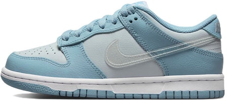 (Grade School) Nike Dunk Low 'Clear Blue Swoosh' DH9765-401 (Grade School) Nike Dunk Low 'Clear Blue Swoosh' DH9765-401