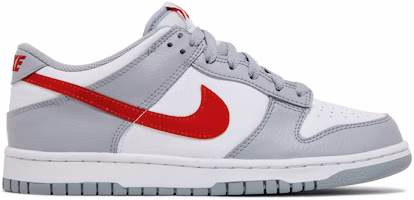 (Grade School) Nike Dunk Low 'Grey Red' DV7149-001 (Grade School) Nike Dunk Low 'Grey Red' DV7149-001