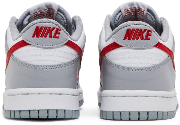 (Grade School) Nike Dunk Low 'Grey Red' DV7149-001 Details for (Grade School) Nike Dunk Low 'Grey Red' DV7149-001