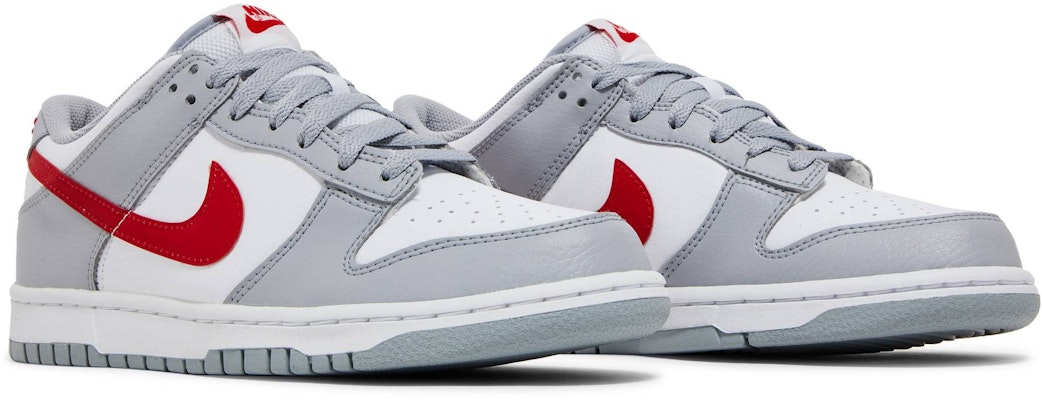 (Grade School) Nike Dunk Low 'Grey Red' DV7149-001 Cheap (Grade School) Nike Dunk Low 'Grey Red' DV7149-001