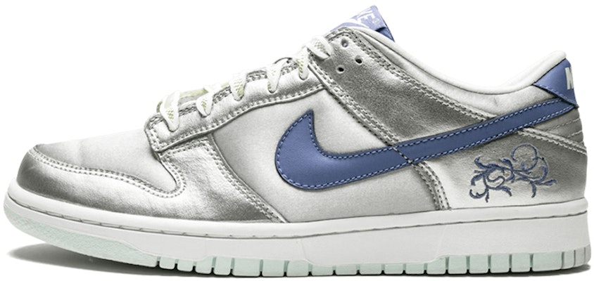 (Grade School) Nike Dunk Low 'Metallic Silver Floral' 309601-042 Buy (Grade School) Nike Dunk Low 'Metallic Silver Floral' 309601-042