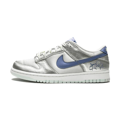 (GS) Nike Dunk Low 'Metallic Silver Floral'