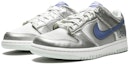 Lookbook (Kanak-Kanak) Nike Dunk Low 'Metallic Silver Floral' 309601-042